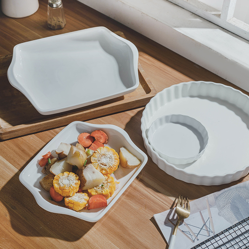 Tigaie pentru pizza din porțelan, rotundă, compatibilă cu microundele, imprimare logo disponibilă