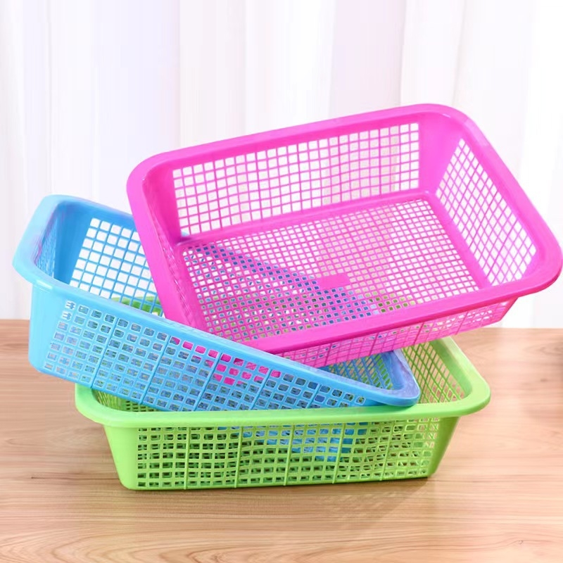Plastična pravokutna košara za voće i povrće — za pranje i pohranu — materijal: plastika; namjena: voće i povrće; stil: minimalistički