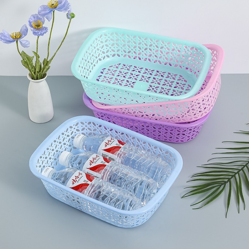 Plastična pravokutna košara za voće i povrće — za pranje i pohranu — materijal: plastika; namjena: voće i povrće; stil: minimalistički