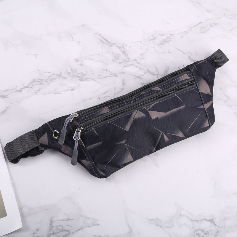 Vyrinė drobės juosmens krepšys, gatvės stilius, anti-theft funkcija, raidžių raštas, kamufliažinis modelis (Stilius: street trend; Medžiaga: drobė; Funkcija: anti-theft; Raštas: raidės; Modelis: kamufliažinis juosmens krepšys)