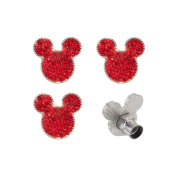 Capac ventil anvelope auto cu diamant în formă de ursuleț | metalic, model: ursuleț, universal, protecție împotriva prafului și decorativ