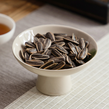 Порцеланова чиния за плодове от Zeng Ji kiln, ретро дзен стил и японски стил, дизайн с висока опора