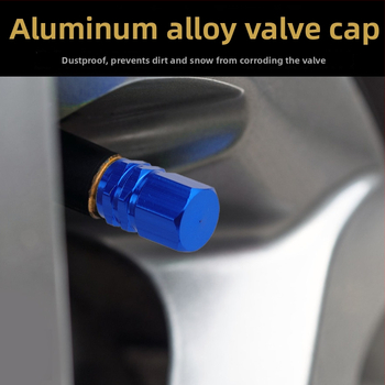 Alumīnija sakausējuma sešstūra ventila vāciņš auto riepām – putekļu necaurlaidība un gaisa noplūdes aizsardzība, saderīgs ar Schrader ventilu