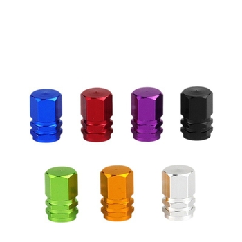 Alumīnija sakausējuma sešstūra ventila vāciņš auto riepām – putekļu necaurlaidība un gaisa noplūdes aizsardzība, saderīgs ar Schrader ventilu