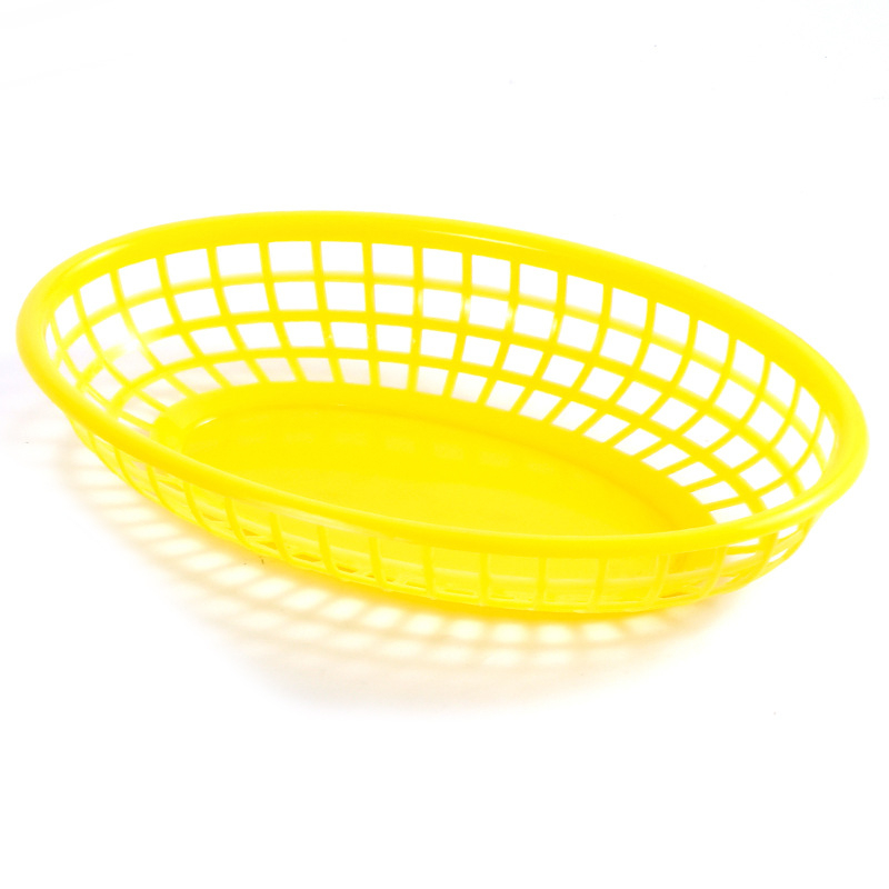 Пластмасова кошница за бързо хранене – лодкова форма, хамбургер и пържени картофи, марка Miao jin, модел 2025, прост стил