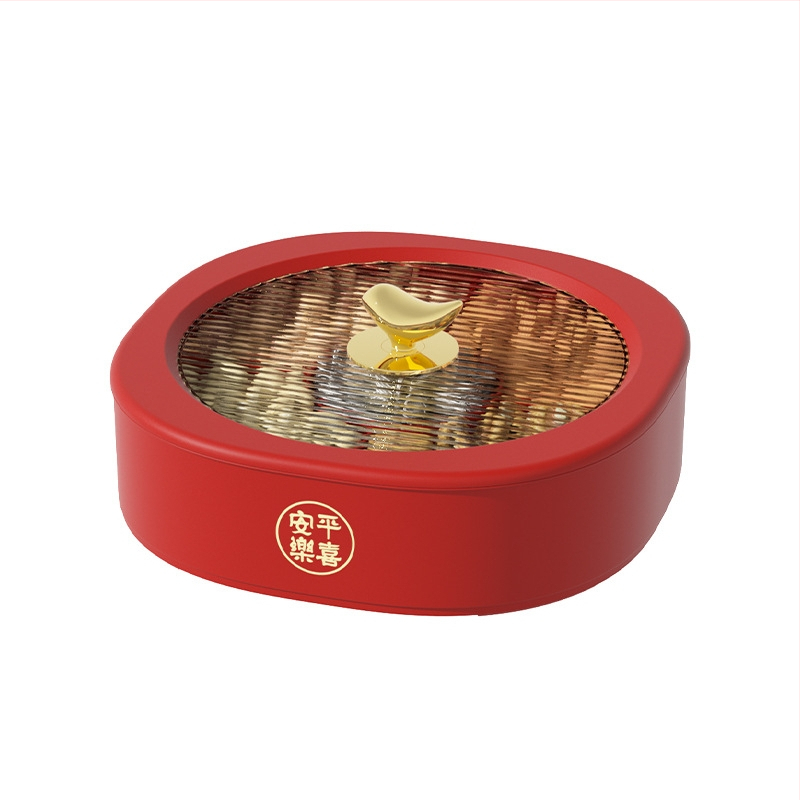 Пластмасова плодова чиния с отделение за ядки и бонбони — Le Xiaoman; Новокитайски стил; Първокласно качество