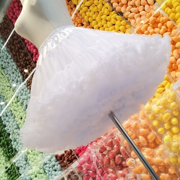 Lolita pántos szoknya bustle-stílussal, három acél gyűrű, kétszintes fonal, felnőttek, tavasz 2022