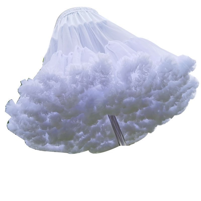 Lolita pántos szoknya bustle-stílussal, három acél gyűrű, kétszintes fonal, felnőttek, tavasz 2022