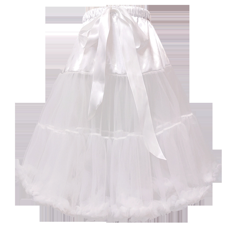 Lolita pántos szoknya bustle-stílussal, három acél gyűrű, kétszintes fonal, felnőttek, tavasz 2022