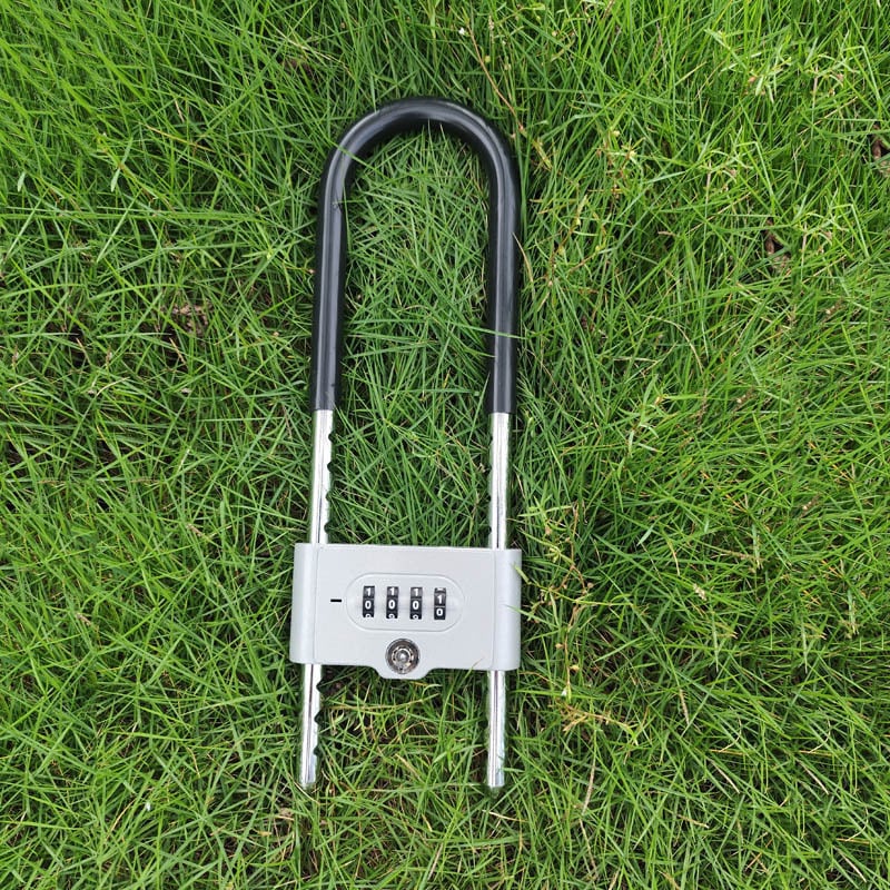 Qingshang паролно заключване за стъклени и плъзгащи врати, U-образно заключване против кражба с удължено заключващо лостче за магазини и офиси