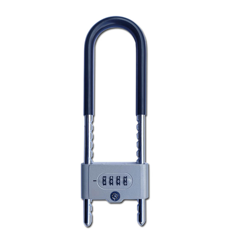 Qingshang паролно заключване за стъклени и плъзгащи врати, U-образно заключване против кражба с удължено заключващо лостче за магазини и офиси