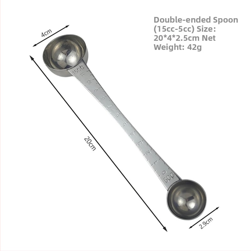 Zemeijia rozsdamentes acél hosszú nyelű mérőkanál graduációkkal