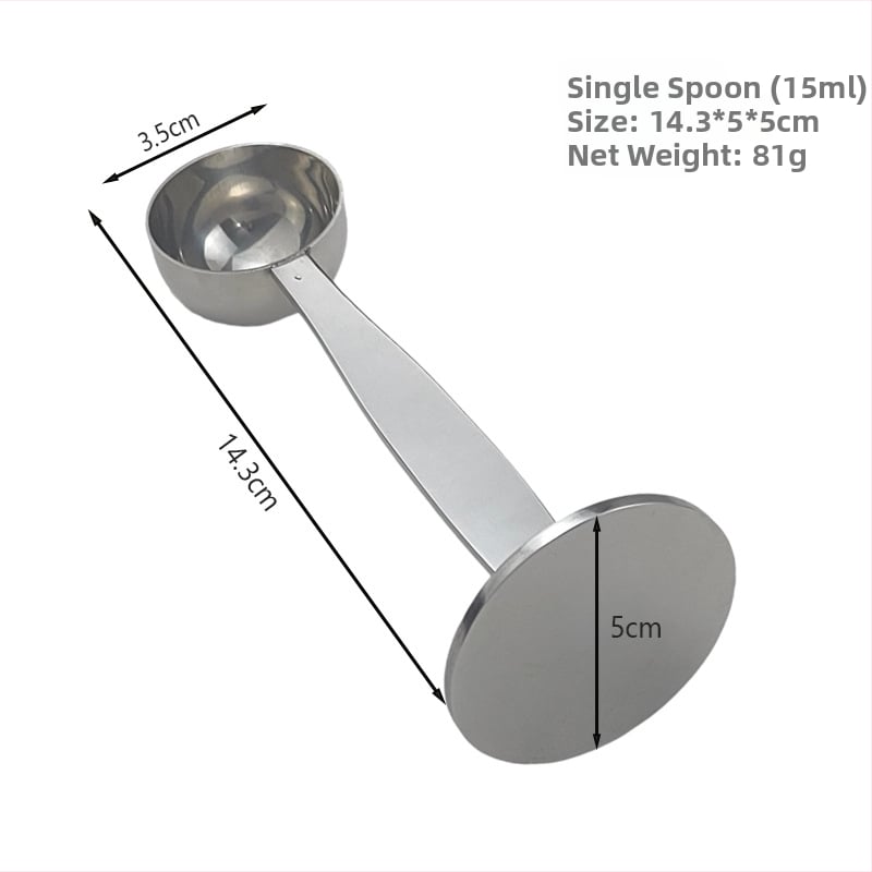 Zemeijia rozsdamentes acél hosszú nyelű mérőkanál graduációkkal