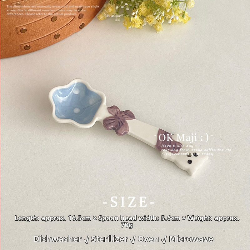 Kerámiás kanál – friss és aranyos kreatív stílus felnőtteknek, változatos minták (Anyag: kerámia; Alkalmas: felnőttek; Minta: változatos; Stílus: kreatív; Stílus típusa: friss és aranyos)