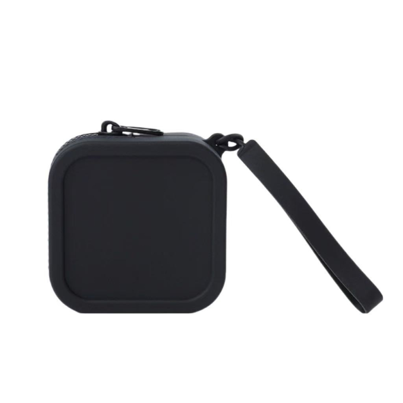 Portofel din silicon cu fermoar – organizator pentru ruj, căști, cabluri de date și chei, stil urban simplu, căptușeală din silicon, antibacterian și anti-tăiere