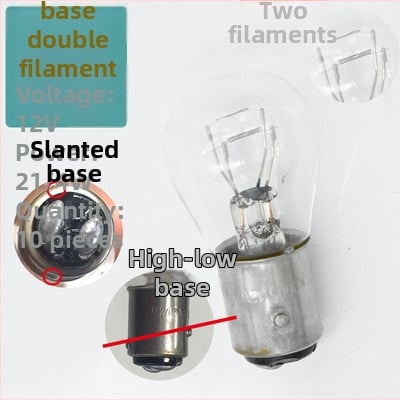 12V automobilių signalo lemputė – halogeninė, 21W, aukšto padėties stabdžių žibintas, tinkama sunkvežimiams