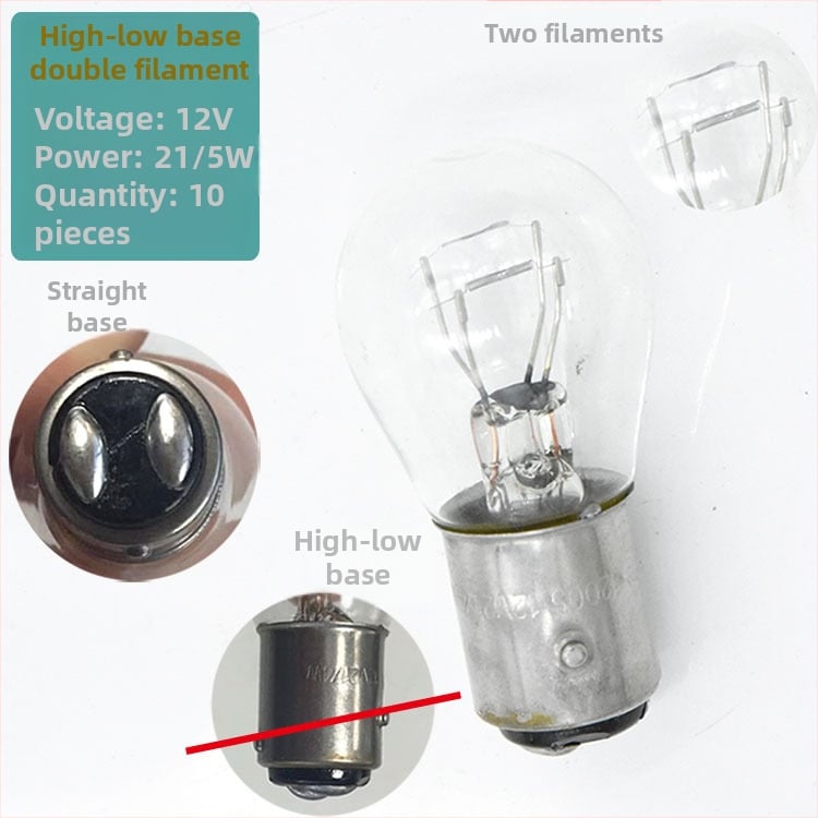 12V automobilių signalo lemputė – halogeninė, 21W, aukšto padėties stabdžių žibintas, tinkama sunkvežimiams