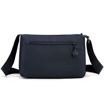 Aotian crossbody torbica od Oxford platna, vodoravni kvadratni oblik – zatvaranje na zip, laminirani pretinac, trodimenzionalan vanjski dizajn