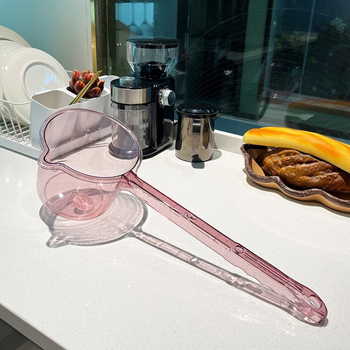 Водна лъжичка с дълга дръжка за домашна кухня и поливане на цветя, пластмасова, водно полиране, модерен прост стил, премиум качество