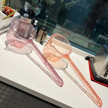 Водна лъжичка с дълга дръжка за домашна кухня и поливане на цветя, пластмасова, водно полиране, модерен прост стил, премиум качество