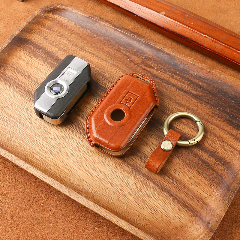 BMW мотоциклет кожен калъф за ключ (кожа, ретро стил, персонализируем, частна марка)