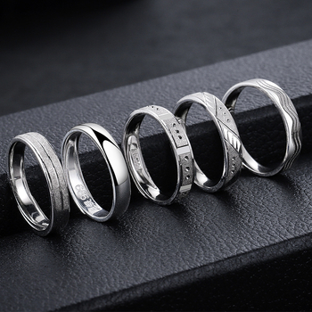 Muški prsten od srebra 999, elektroplatiran, prsten s karakterom