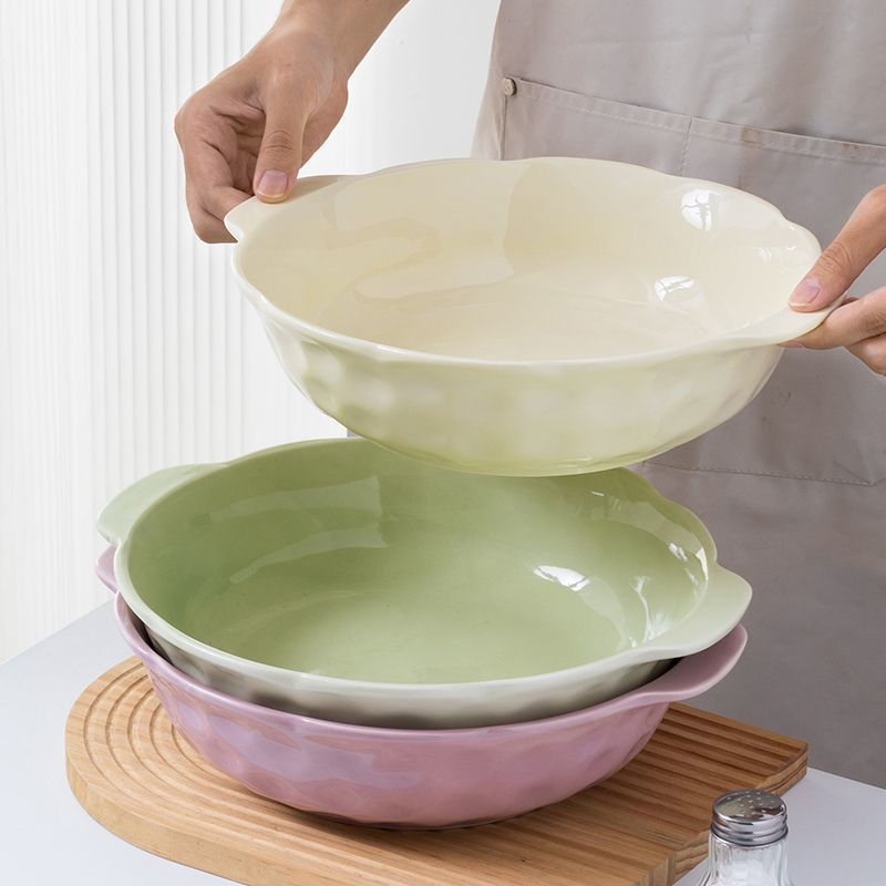 Porcelanska zdjela za juhu, jednostavan stil, pogodna za mikrovalnu, završni podglazurni kolor površina