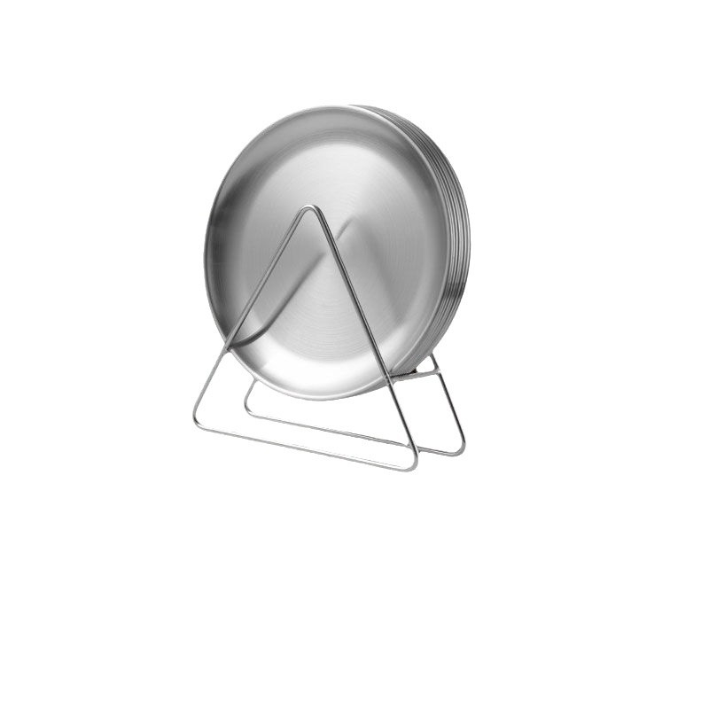 Комплект чинии за кости от неръждаема стомана – кръгла форма, модерен минимализъм, електроплакиране