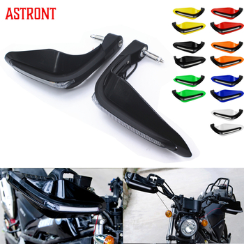 Motocikla rokas aizsardzība ar LED pagrieziena signālu, bezceļu aizsardzība (Materiāls: plastmasa; Zīmols: Astront; Stils: Knight protective gear)