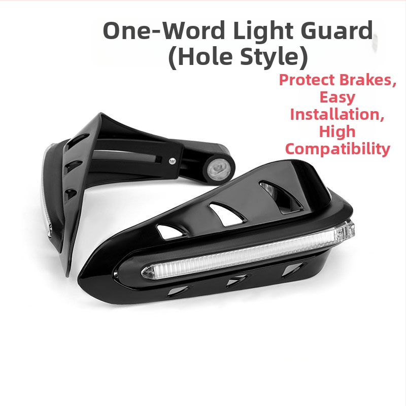 Motocikla rokas aizsardzība ar LED pagrieziena signālu, bezceļu aizsardzība (Materiāls: plastmasa; Zīmols: Astront; Stils: Knight protective gear)