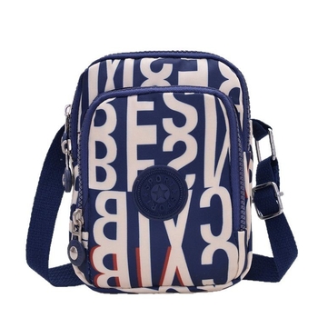 Vertikalna crossbody torbica od Oxford platna, poliester podstava, ovalni oblik, zatvaranje na zip, unutarnji džep sa zipom