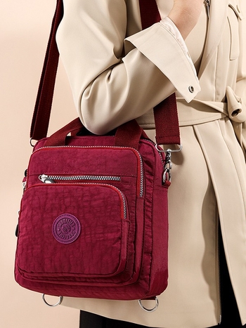 Krosbody torba za posao, velika kapaciteta, vertikalno kvadratnog oblika, Oxford materijal, zatvaranje na zatvarač, unutarnja džep sa zatvaračem, samo jedan kaiš