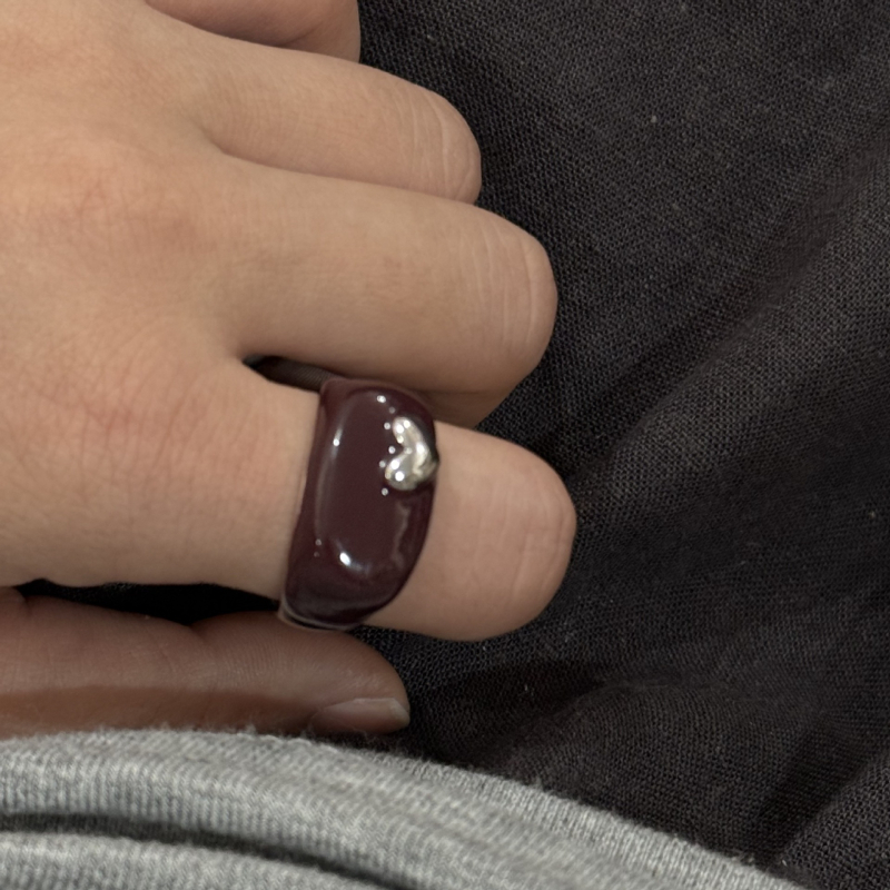 Bakreni prsten s geometrijskim oblikom, elektroplatiranje, dizajn s dvostrukim otvorom i dvostrukim slojem, za žene