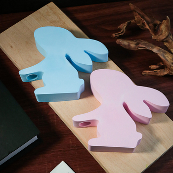 Силиконова форма за епоксидна смола за Великденски заек и 3D цветни орнаменти – неправилен формат, модерен минималистичен стил