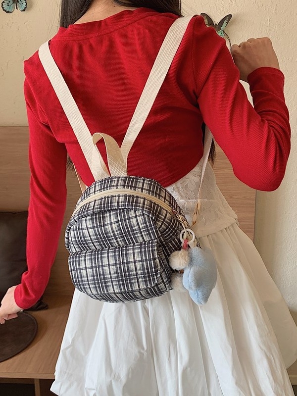 Canvas táska, uniszex, utcai divat stílus, csíkos minta, nylon bélés, kapacitás 20 L alatt, többfunkciós váll- és hátizsák