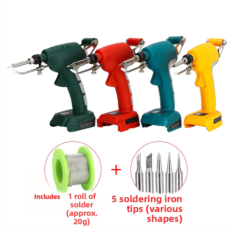 ES05 φορητό ηλεκτρικό κολλητήρι με αυτόματη τροφοδοσία κασσιτέρου, 20V, πλαστική λαβή, συγκόλληση