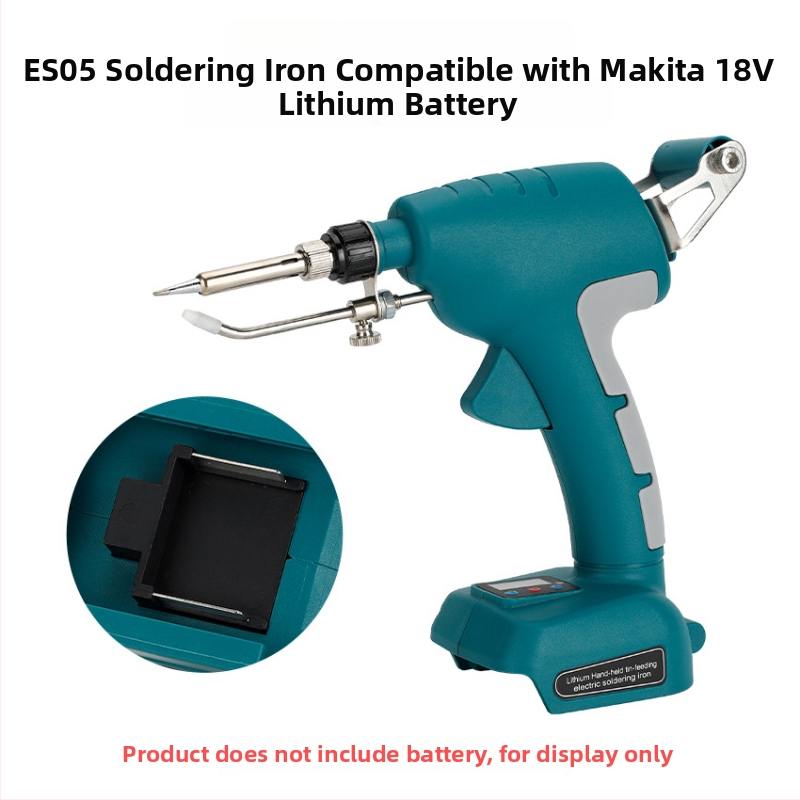 ES05 φορητό ηλεκτρικό κολλητήρι με αυτόματη τροφοδοσία κασσιτέρου, 20V, πλαστική λαβή, συγκόλληση
