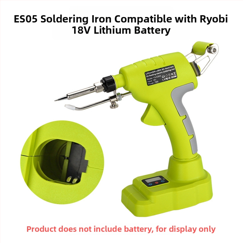 ES05 φορητό ηλεκτρικό κολλητήρι με αυτόματη τροφοδοσία κασσιτέρου, 20V, πλαστική λαβή, συγκόλληση