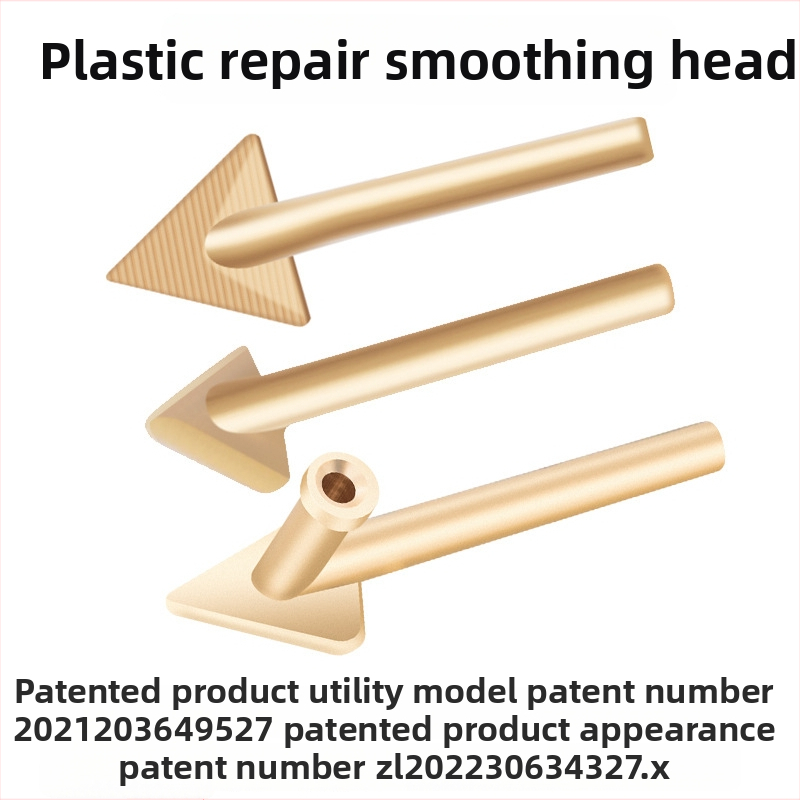 Elektrický nástroj na opravu plastového nárazníka automobilu, vyhladzovací a zahrievací nástroj s meďovou trojuholníkovou hlavou