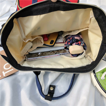 Anyák számára pelenkázó hátizsák – nagy kapacitású, termoizolált, könnyű, kopásálló, Oxford anyagból, egyszínű mintázat