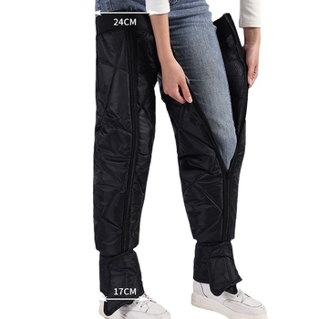 Téli kerékpáros nadrág térdvédőkkel, szélvédett és vízálló, felnőtteknek, poliészter anyag