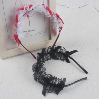 Лента за коса със панделка от плат, каре модел, персонализация по поръчка