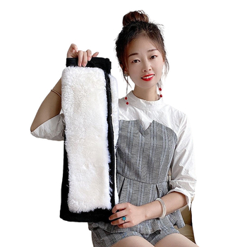 Διπλής όψης επιγονατιδική προστασία από μαλλί για θέρμανση, παχιά κατασκευή, κατάλληλη για τρέξιμο και ποδόσφαιρο