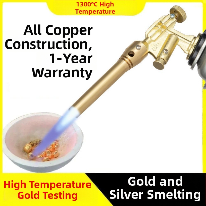 Zelta kausēšanas lāpa ar vara korpusu — augsta temperatūra, maksimālais spiediens 10, maksimālais plūsmas ātrums 10, optimālais šļūdes attālums 10, šļūdes platums 10