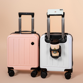 Kézipoggyász - uniszex, ABS anyag, cipzáras nyitás, univerzális kerekek, zár lakattal