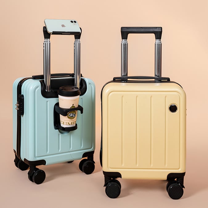 Kézipoggyász - uniszex, ABS anyag, cipzáras nyitás, univerzális kerekek, zár lakattal