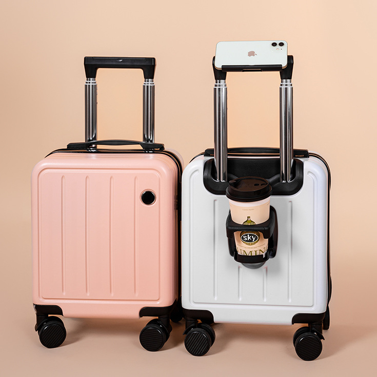 Kézipoggyász - uniszex, ABS anyag, cipzáras nyitás, univerzális kerekek, zár lakattal