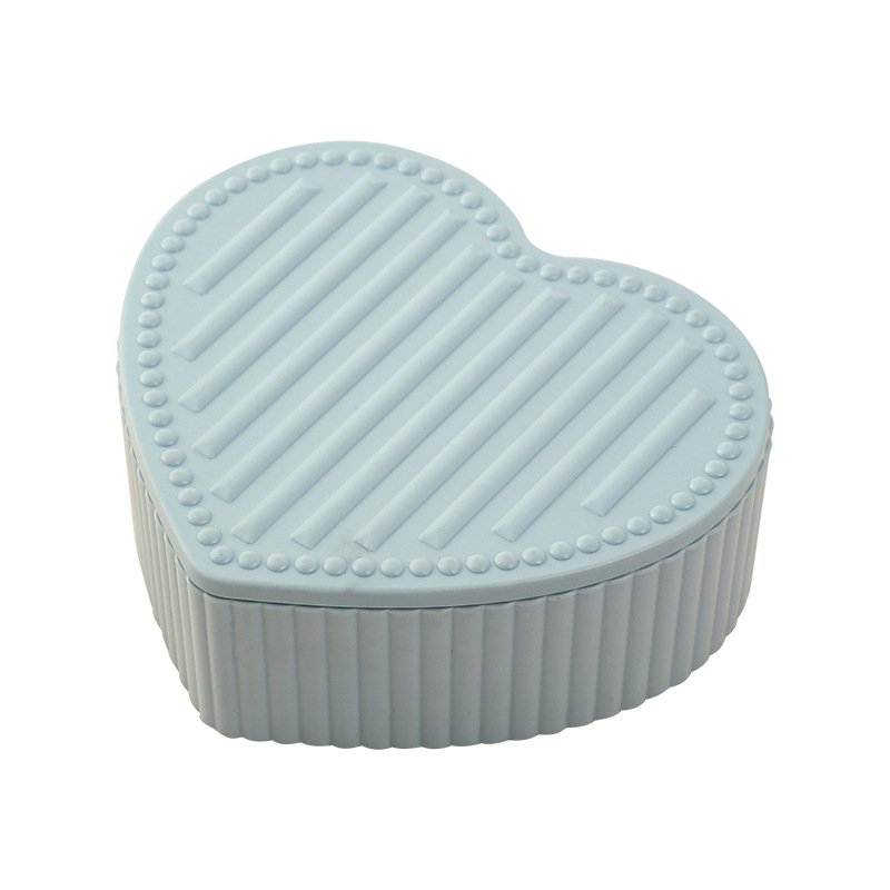 Šperkovnica z plastu, voľnočasový štýl, pevná konštrukcia, jednofarebný vzor, model 89