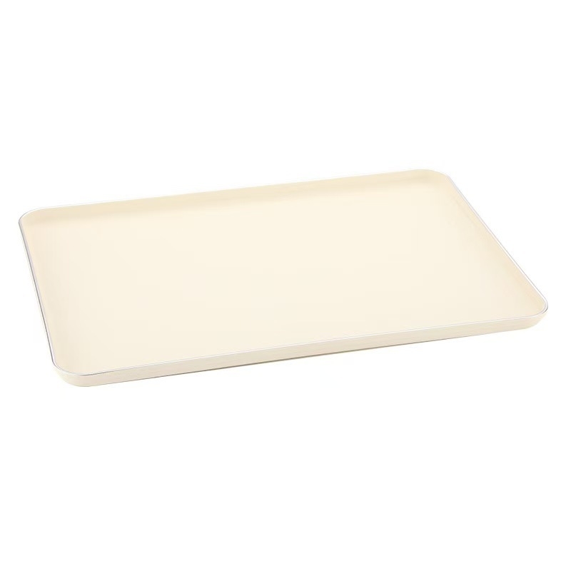 Σκανδιναβικό στυλ ορθογώνιος πλαστικός δίσκος σερβιρίσματος για φρούτα και κύπελλα τσαγιού