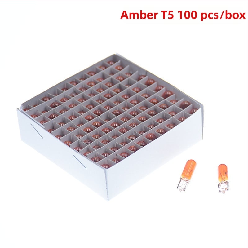 Λάμπα οργάνων αυτοκινήτου, μοντέλο T5, 12V, 1.2W, επίπεδο βύσμα